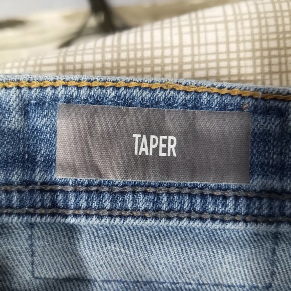 Revtown Decade Denim Taper Jeans Men's Size 34x30 Stretch Blue Medium Wash. - Picture 8 of 12